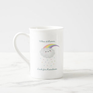 Cute Rainbow Cloud Rain - inspirationsoffert Benporslin Mugg