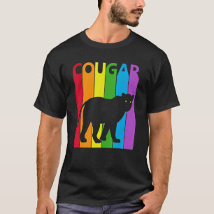 Cute Rainbow Cougar animal T Shirt