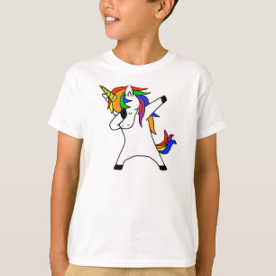 Cute Rainbow Dabbing Unicorn T Shirt