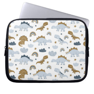 Cute Rainbow Dinosaur Mönster Laptop Fodral