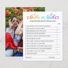 Cute Rainbow Heart Script Bride eller Bride Game