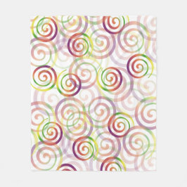 Cute Rainbow jul Mönster Fleecefilt