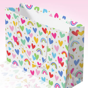 Cute Rainbow Kärlek Hearts Stars Valentine