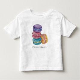 Cute Rainbow Macaroons i vattenfärg T Shirt