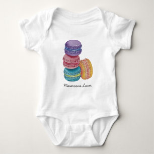 Cute Rainbow Macaroons i vattenfärg T Shirt