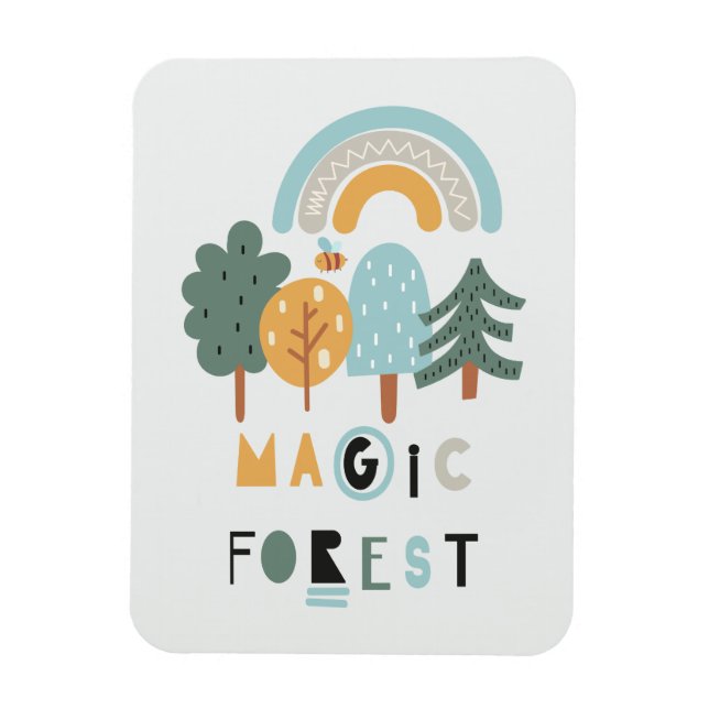 Cute Rainbow MagForest Magnet (Vertikal)