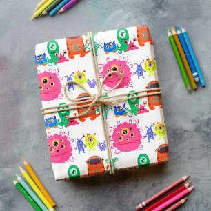 Cute Rainbow Monster Mash Presentpapper