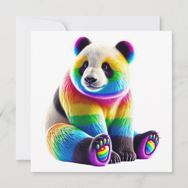 Cute Rainbow Panda (Framsida)