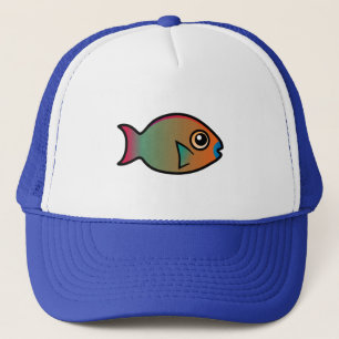 Cute Rainbow Parrotfish Truckerkeps
