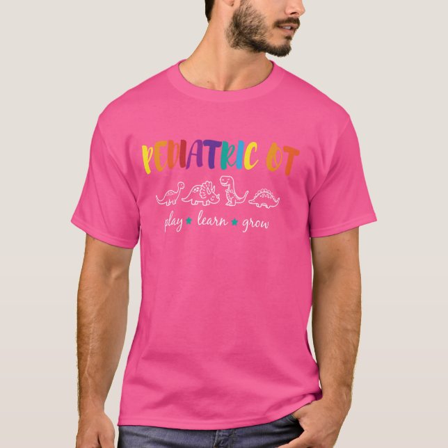 Cute Rainbow Pediatriska tjänstepensionsbehandling T Shirt (Framsida)