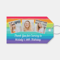 Cute Rainbow Photo Collage Anpassningsbar Födelsed