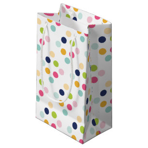 Cute Rainbow Polka dots Birthday Confetti Mönster