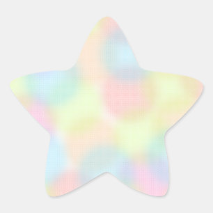 Cute rainbow polka punkt pastel Colorful Mönster Stjärnformat Klistermärke