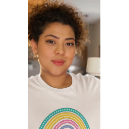 Cute Rainbow Preschool Teacher with Apple T Shirt