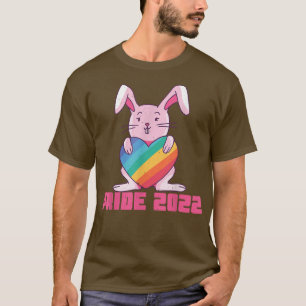 Cute Rainbow Rabbit Bunny Gay LGBTQ LGBT Pride Mon T Shirt