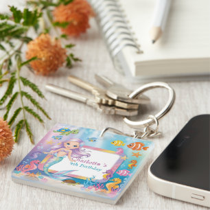 Cute Rainbow sjöjungfru fish turtle star Birthday