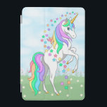 Cute Rainbow Unicorn Colorful Stars & Flowers iPad Mini Skydd<br><div class="desc">Cute Rainbow Unicorn Colorful Stars & Flowers</div>