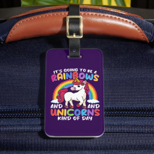 Cute Rainbow Unicorn Coola Birthday Presny Lusnyj Bagagebricka
