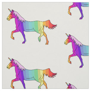 Cute Rainbow Unicorn Mönster Girly Tyg