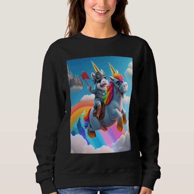 Cute Rainbow Unicorn Otter Riding A Unicorn  1 T Shirt (Framsida)