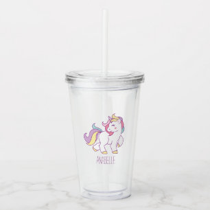 Cute Rainbow Unicorn Take Away Mugg