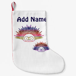 Cute Rainbow Urchins Liten Julstrumpa