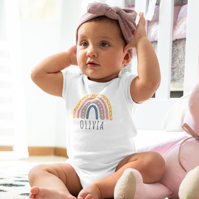 Cute Rainbow With Boho Style - Gift for Baby's T Shirt (Skapare uppladdad)