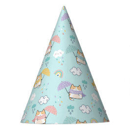Cute Rainy Day Mönster Party Hat