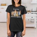 Cute Raising Chickens & Children Homestead Mamma T Shirt<br><div class="desc">Kläckvattenfärgade kycklingar och en tupp med ett lustigt anpassade som "uppfostrar kycklingar och barn" är utformat för en mamma på hemmaplan.</div>