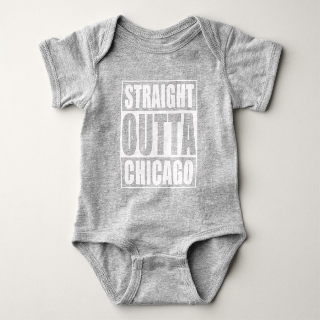 Cute Rak Outta Chicago Linne Med Racerback (Framsida)