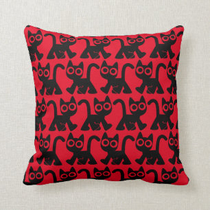 Cute Rambling Tecknad Cat Pillow Kudde