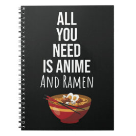 Cute Ramen Anime Gifts Otaku Food Japan Kaiwaii Anteckningsbok