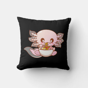 Cute Ramen Axolotl Kawaii Anime Jape Food Girl Kudde