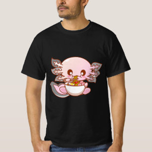 Cute Ramen Axolotl Kawaii Anime Jape Food Girl T Shirt