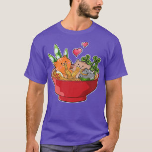 Cute Ramen Cats Japansk Noodle Funny Kitten Älskar T Shirt