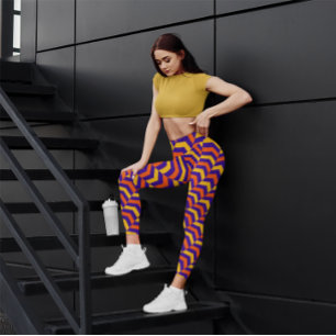 Cute Rand Chevron Workout Leggings