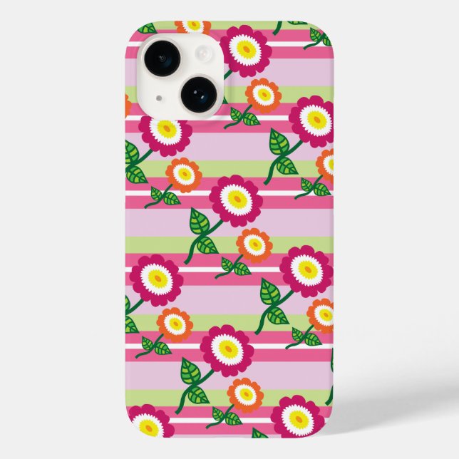 Cute Rand och Flowers iPhone 7 Fodral (Baksida)