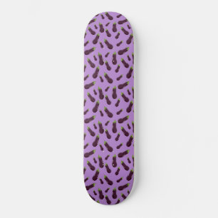 Cute Random Eggplant mönster Dekorativ kudde iPad  Mini Skateboard Bräda 18,5 Cm