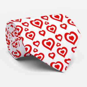 Cute Random Red & White-hjärtan Mönster Slips