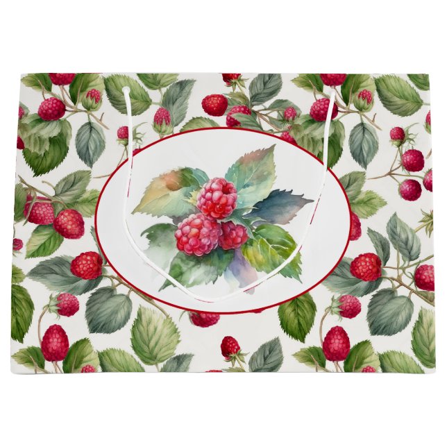 Cute Raspbär Watercolor (Framsidan)