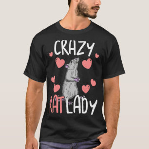 Cute Råtta Domestic Råtta Rodent Mouse Pet Biology T Shirt