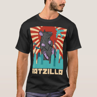 Cute Råtta Domestic Råtta Rodent Mouse Pet Biology T Shirt