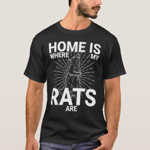 Cute Råtta Domestic Råtta Rodent Mouse Pet Biology T Shirt