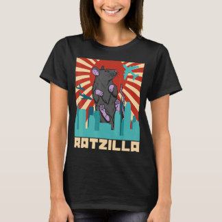 Cute Råtta Domestic Råtta Rodent Mouse Pet Biology T Shirt