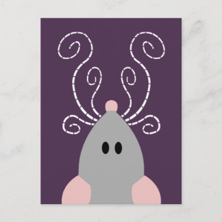 Cute Råtta eller Mouse-vykort Vykort