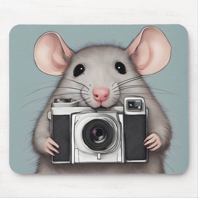 Cute Råtta-fotograf Musmatta (Framsidan)
