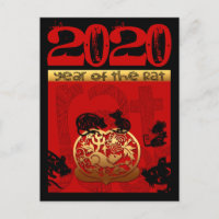 Cute Råtta kinesiska året 2020 Zodiac Birthday VPo