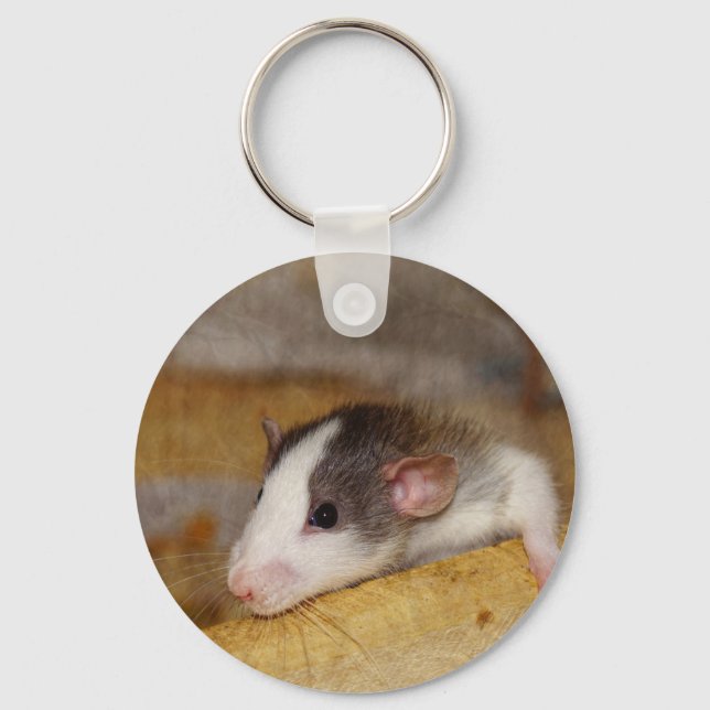 Cute Råtta Nyckelring (Framsida)