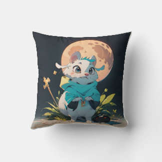 Cute Råtta Round Pillow Kudde