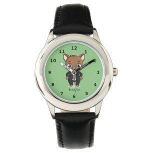 Cute råtta tecknad illustration armbandsur